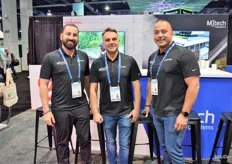 Even though the company is focused on greenhouse growers only, Brian Zimmerman, Freddy Sarkis and Gabe Mancinini of MJ-Tech still had a great time at the show